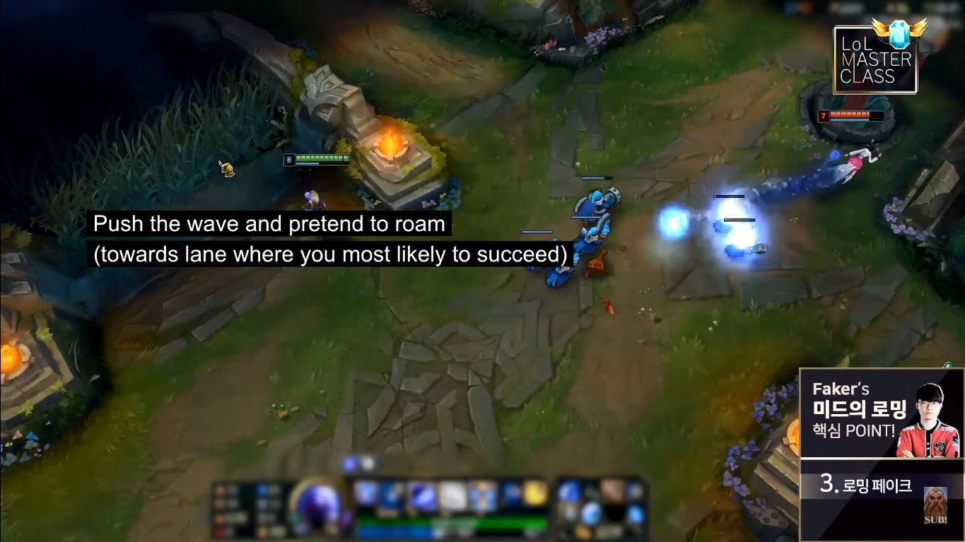 If you do this, let the opponent know the false information that you are roaming