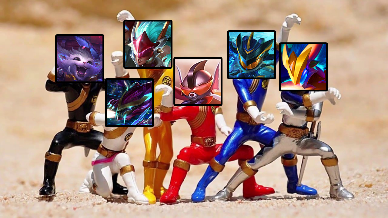 Perhaps the designers of Teamfight Tactics are also hardcore fans of the Super Sentai movies