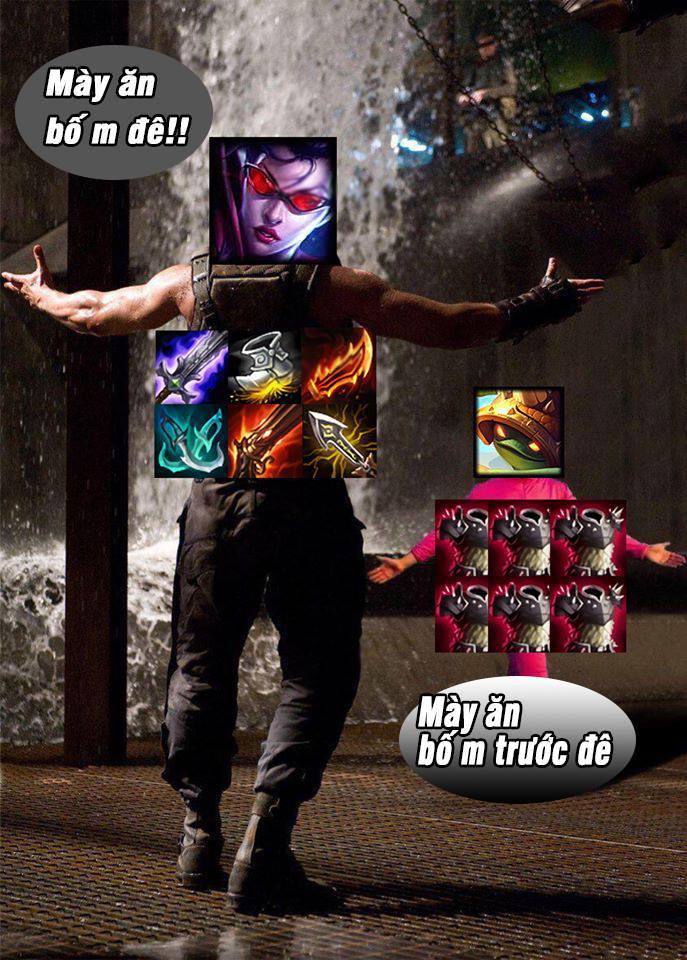 The meme 'Vaybu' was immediately created, especially for the match-up Vayne vs Rammus like this (source: Facebook)