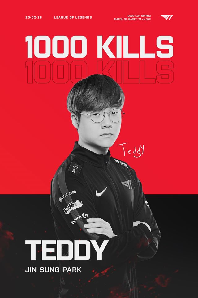 Teddy achieves a remarkable milestone in his career with 1000 kills