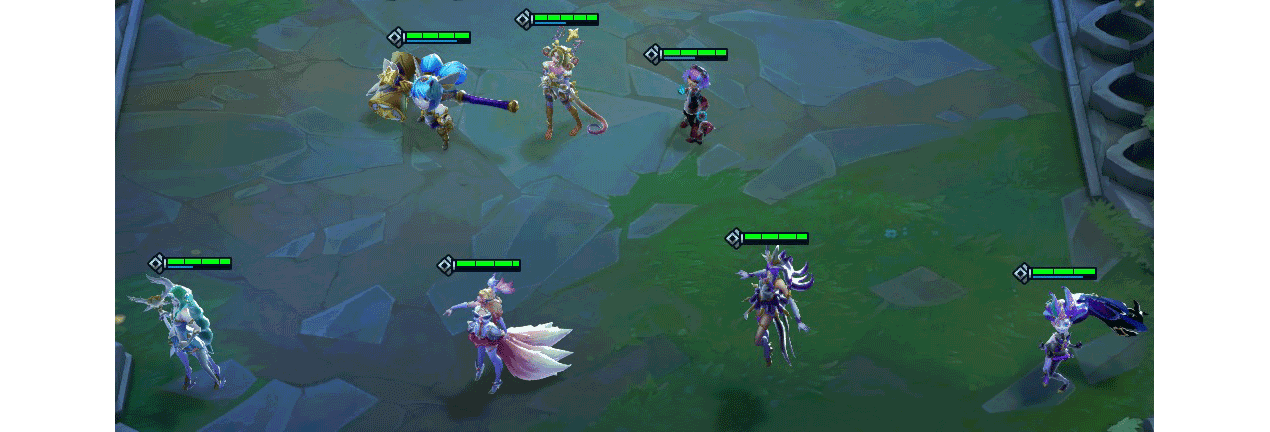 The first image of the lineup with 6 Star Guardians and 4 Sorcerers