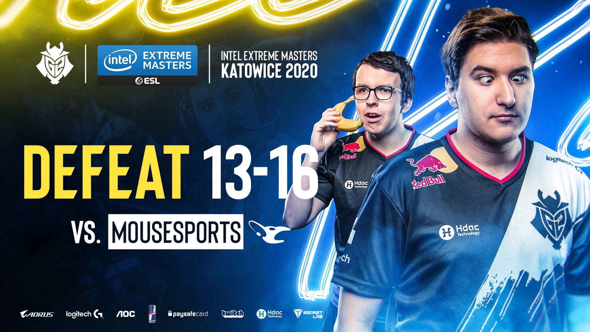 The post on G2 Esports' Twitter about losing map 1 is also filled with 'humor'.