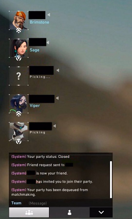 Chat window and images during champion selection, besides Sage, many other characters also appear in this frame