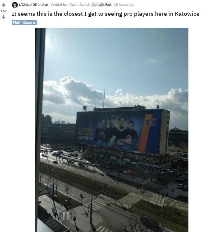 Arriving in Katowice to meet the idols, yet having to see them only through advertisements on the streets...