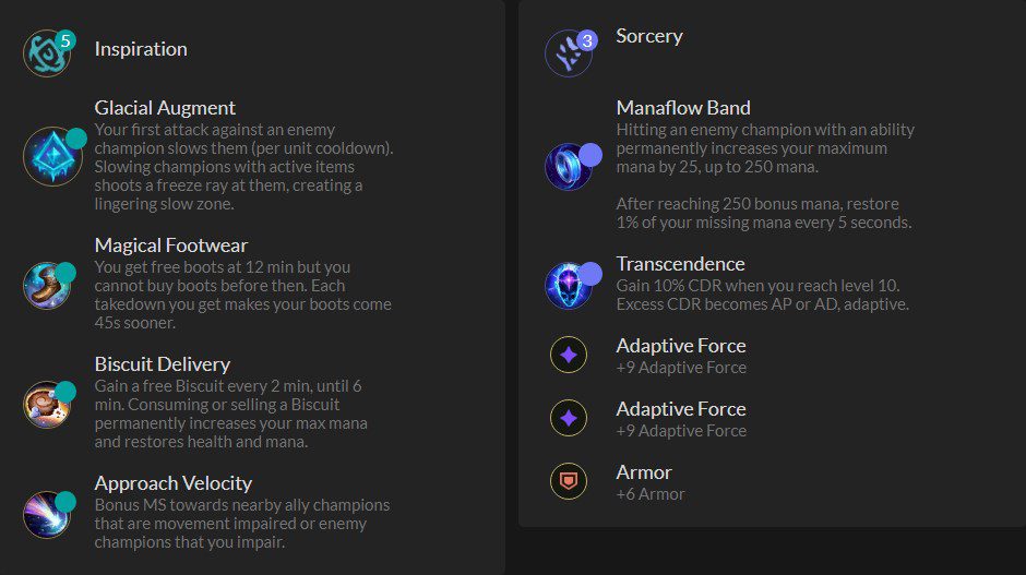 The rune choice for the 'new' ADC Senna maximizes her poke potential and slows down enemies