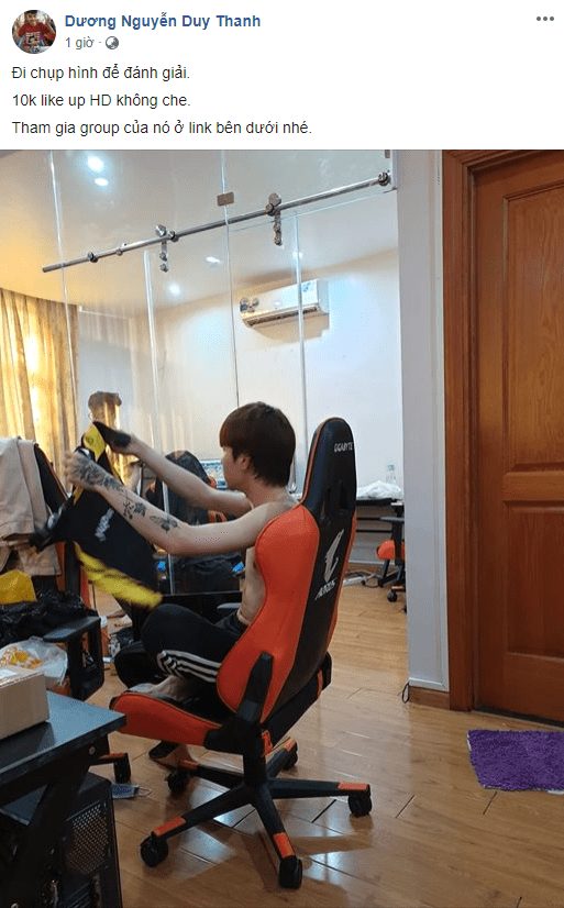 Coach Tinikun once again teasing the photo of Zeros at GAM's Gaming House, holding a GAM jersey with the caption: 'going to take pictures for the tournament'