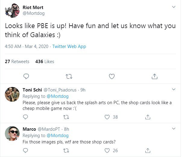 Players have no complaints about gameplay, but everyone hopes Riot will bring back the old backgrounds