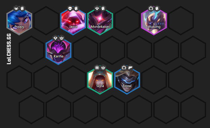 With this composition at level 7, you will only lose if you encounter a 3-star full item Shaco