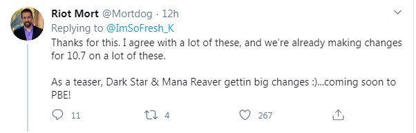 The lead designer of Teamfight Tactics reveals that Dark Star and Shadow will undergo major changes in the next patch, 10.7