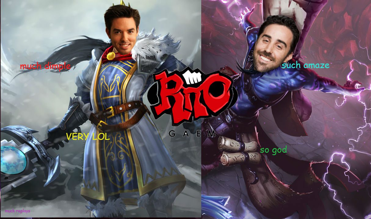 Tryndamere and Ryze in real life are representatives of Riot Games for charitable work