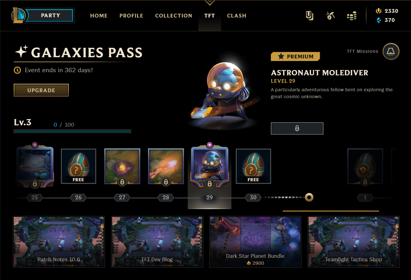 The special Beast of the Galaxy Pass