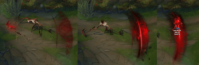 Do you see a crescent area in the middle of the E skill’s range? That’s the area that causes Silence; outside of that only slows