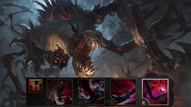 Fiddlesticks' skills and background have been completely reworked with a terrifying red theme