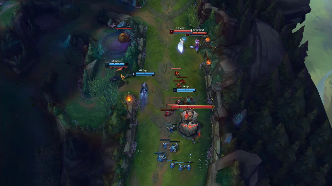 Even without buffs, Jankos can still dive the turret if the opponent is careless