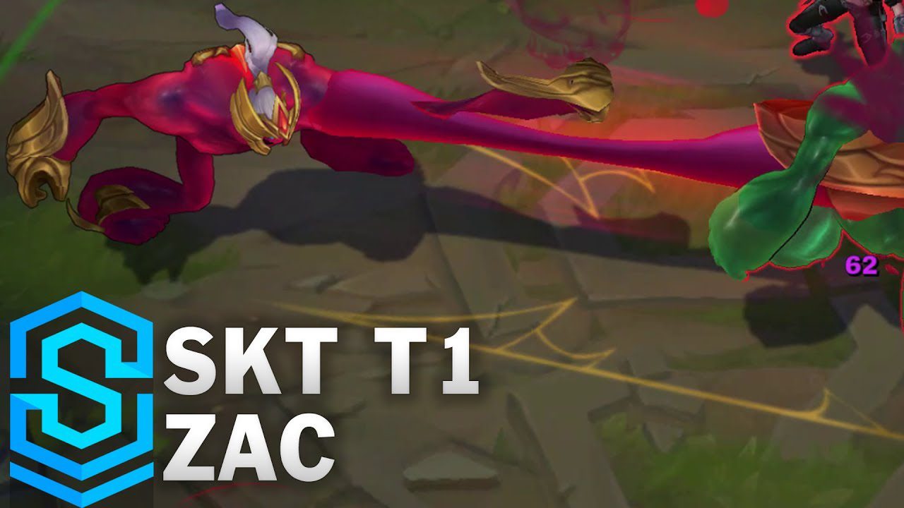 Meanwhile, we have 'Bubble Prince' Zac with his latest skin from the time SKT T1 won Worlds