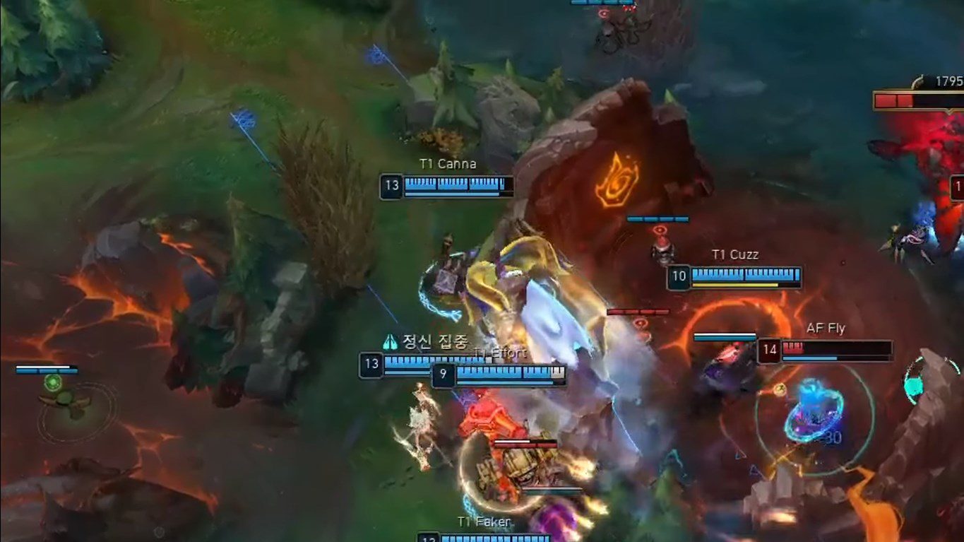 Clearly Canna executed the second R move towards the dragon pit, even if it missed, the ram should still go through the enemy