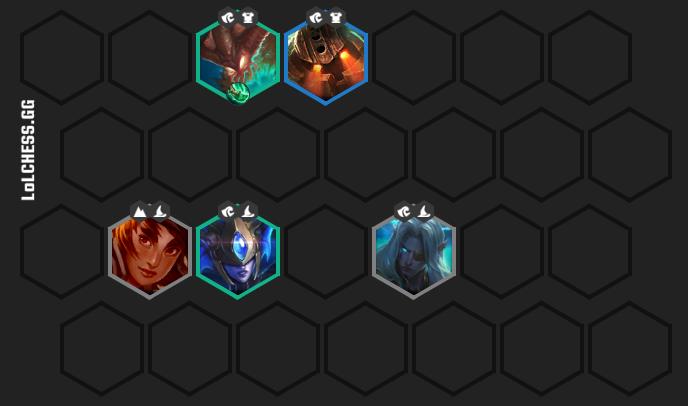 Starting with this composition, you should have a Spear of Shojin for Thresh.