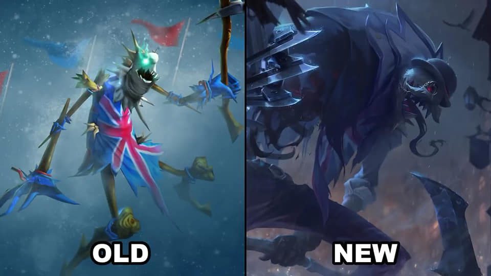 Union Jack Fiddlesticks replaces the UK version - A skin inspired by the infamous historical criminal Jack the Ripper
