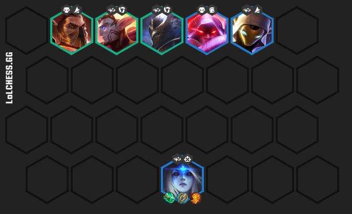 Phase 2 lineup with 4 Celestial, 2 Sorcerer, 2 Vanguard, and 2 Pirate