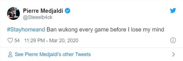 At home, and banning Wukong in all matches before I lose my mind