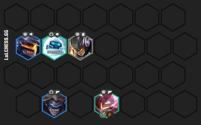 A composition consisting of 2 Snipers, 2 Brawlers, 2 Chrono, and 3 Super Tech