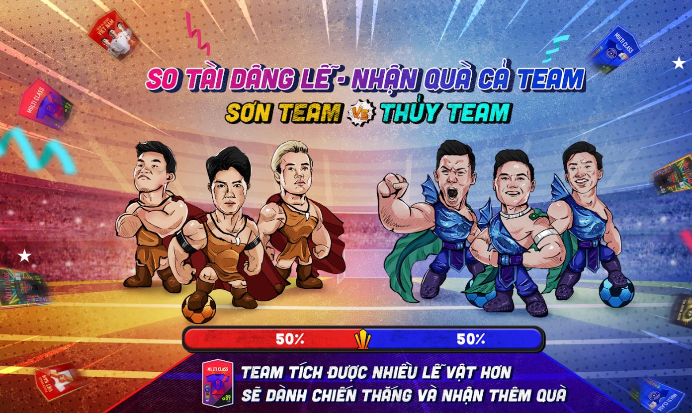 The team that collects more offerings will win.