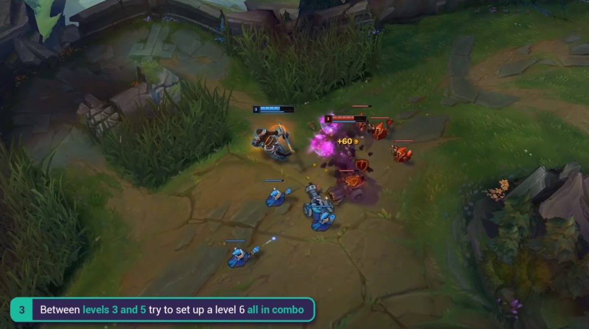 Or if you can't take down the enemy, try to farm minions to quickly complete Galeforce.