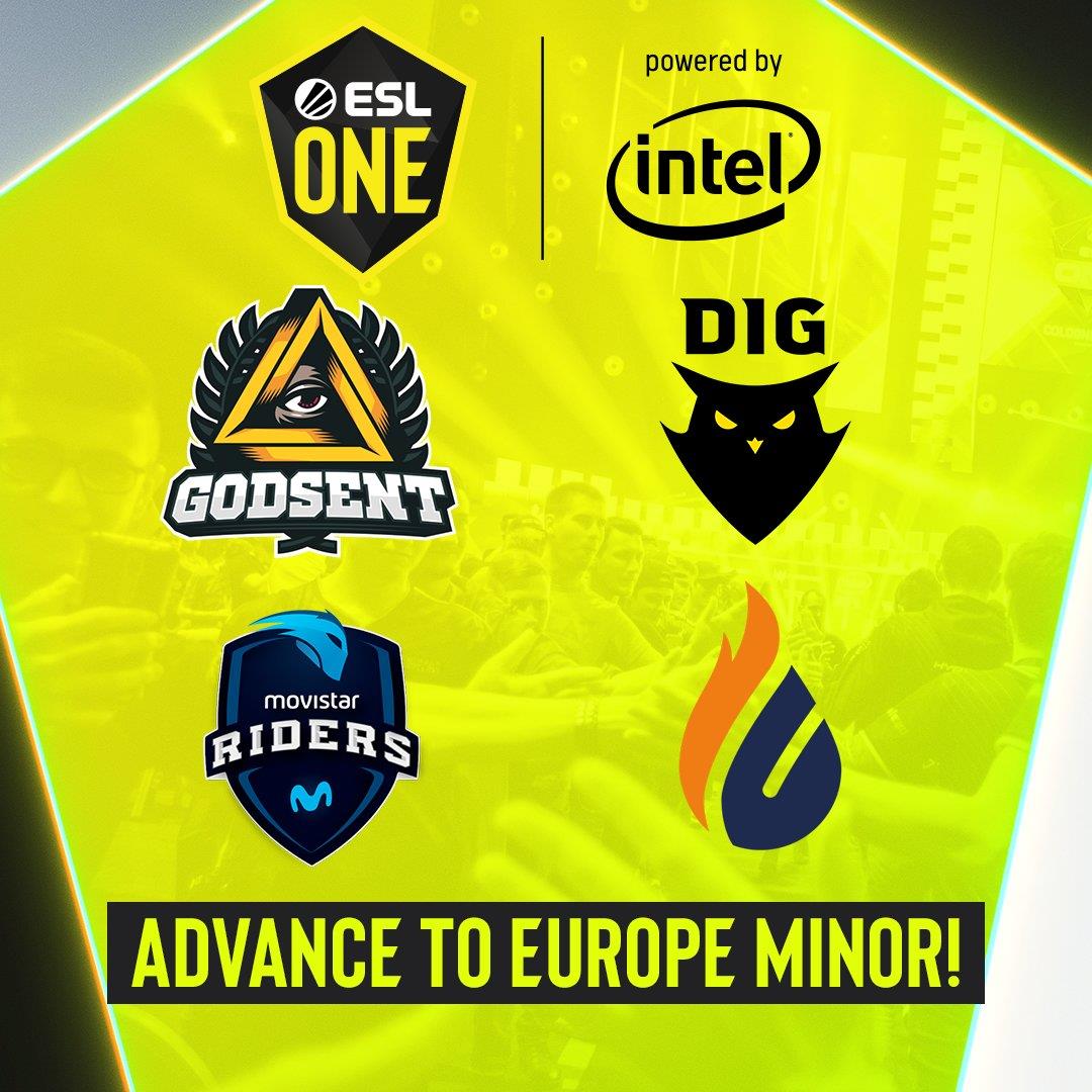 The final four teams that qualified for the European Minor.