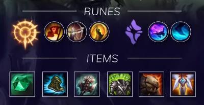 Some recommended items and rune page for Warwick jungle