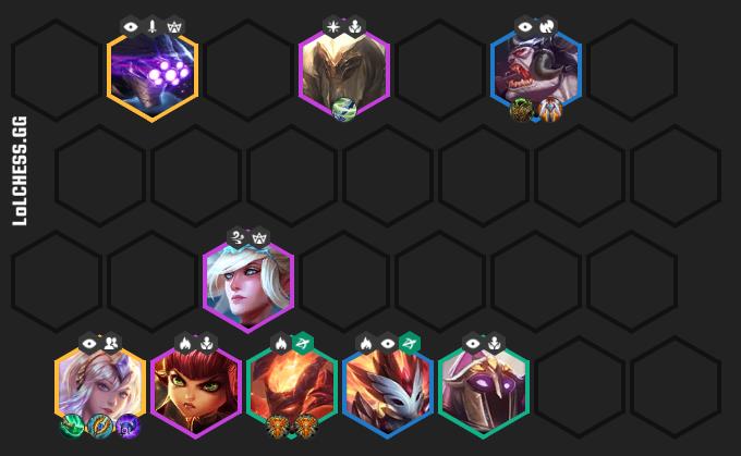 One of the interesting team compositions with Lux 6 Shadows