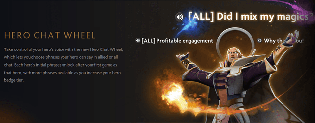 Chat wheel is a trademark of DOTA 2