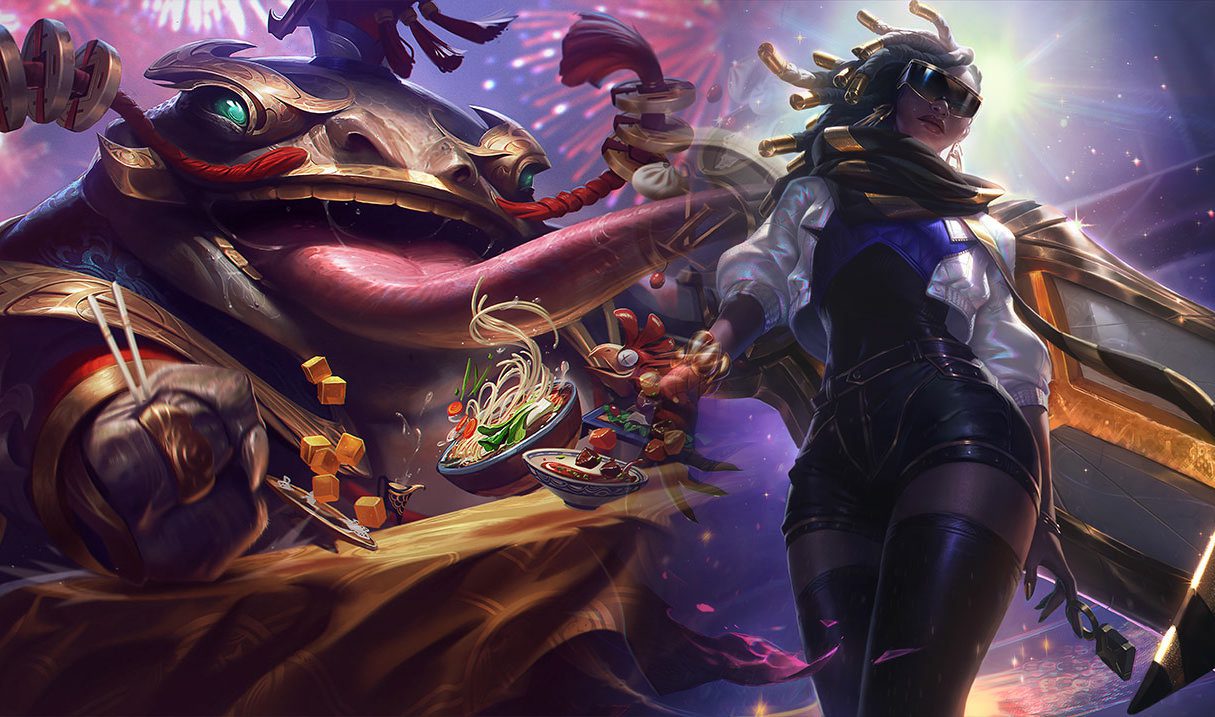 An extremely powerful duo in the bot lane, but these two champions are not often chosen due to the need for synergy between the two players.