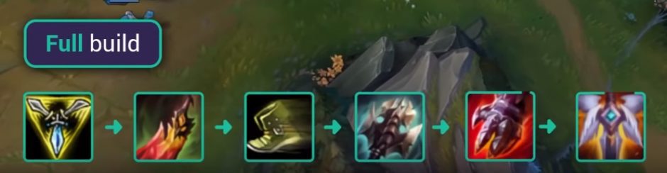 For remaining items, you can utilize common Fighter options like Guardian Angel, Sterak's Gage, Spirit Visage, and Thornmail.