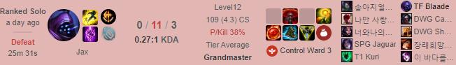 TF Blade finishes the game with 11 deaths in a row without a single kill