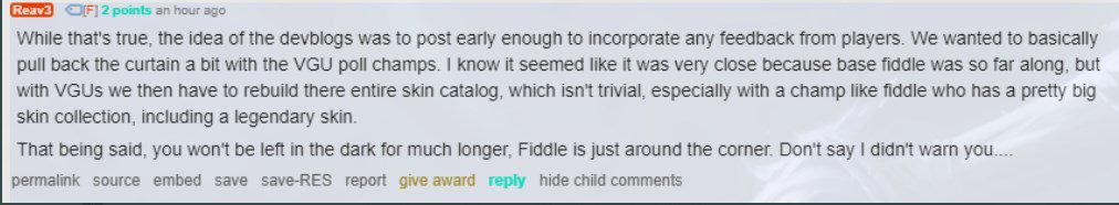 Riot Reav3 confirmed on Reddit that Fiddlesticks is about to be released, and all of this champion's skins will also be reworked