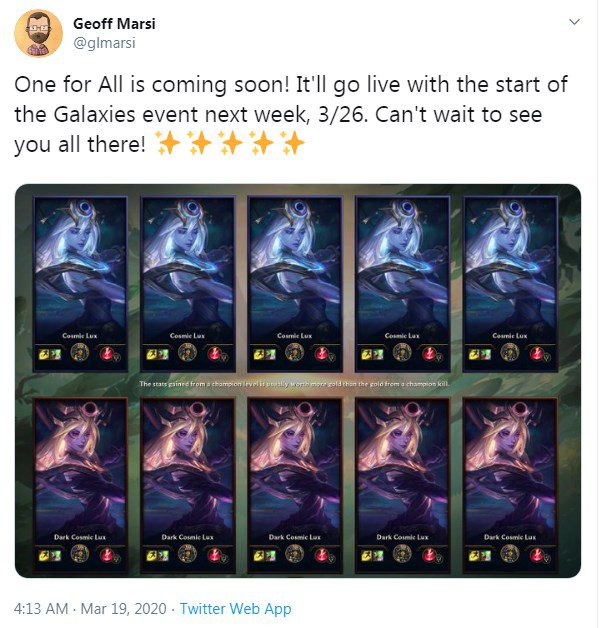 Riot Geoff Marsi announces the return date of One for All after a long testing period on PBE