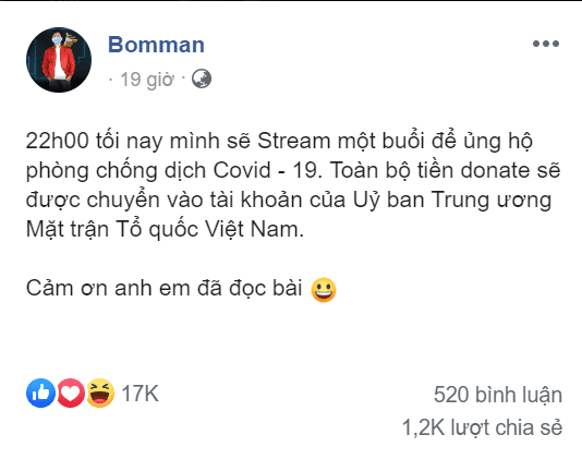 Bomman's beautiful and commendable action