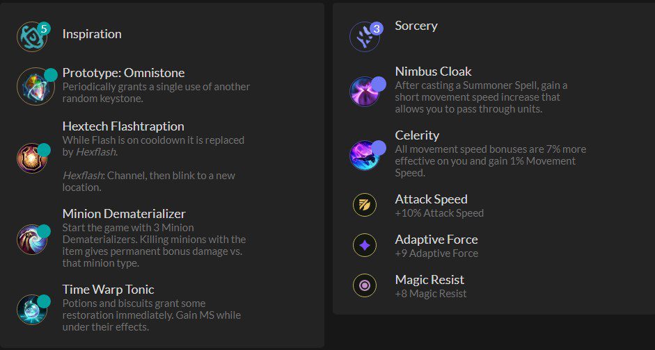 How to set up runes and items for Gorilla's Sett Support