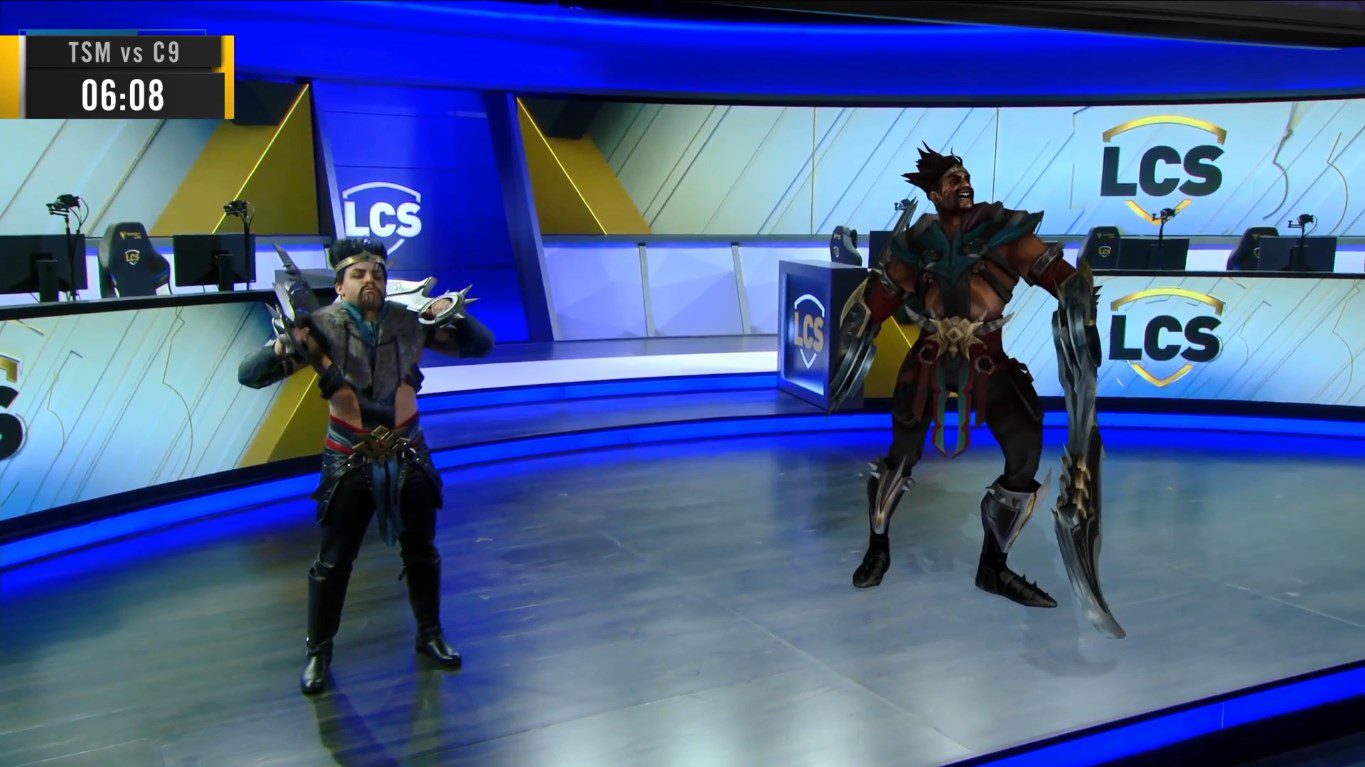 He also cosplayed as Draven during the recent LCS matches