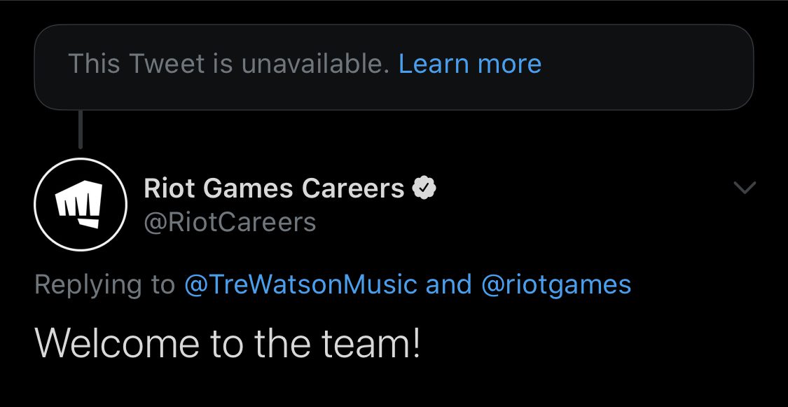 Riot Games: "Welcome to the project!"