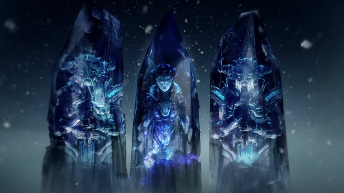 The Three Sisters are the legends of the Freljord region