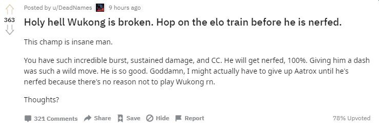 Players exclaimed 'Oh my god, he's so broken' when describing the new Wukong
