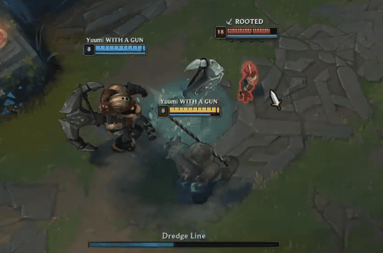 In August's clip, Wukong possesses an extremely powerful ability: Splitting into 2 Nautilus, both of which can use the Q - Dredge Line skill