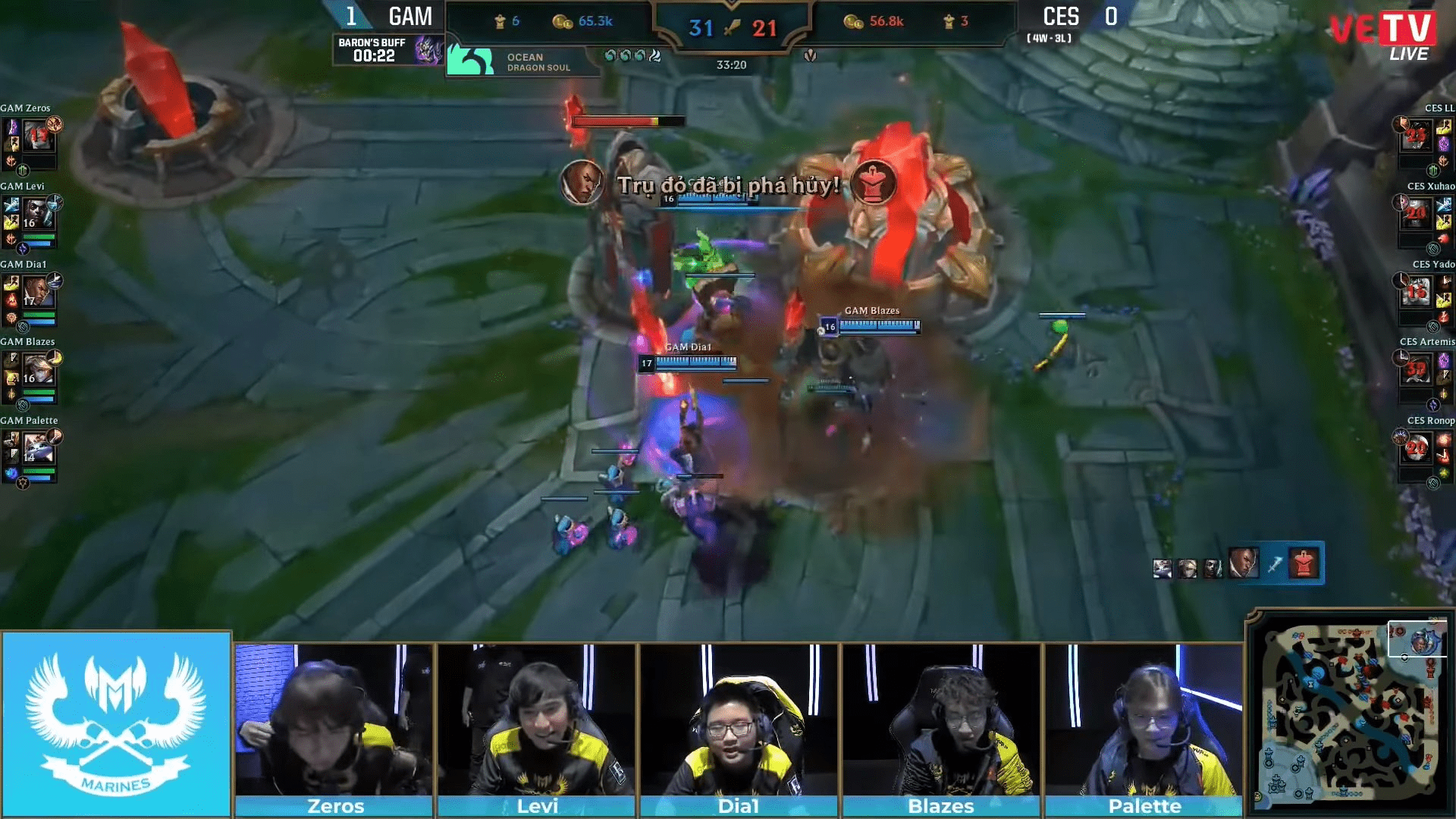 Zeros' return also brought back the 'bloody' fighting style. The game featuring the Demon King witnessed 52 kills in just 33 minutes of play. However, this number still falls short of the record set by the EVOS - Team Secret match with 56 kills.
