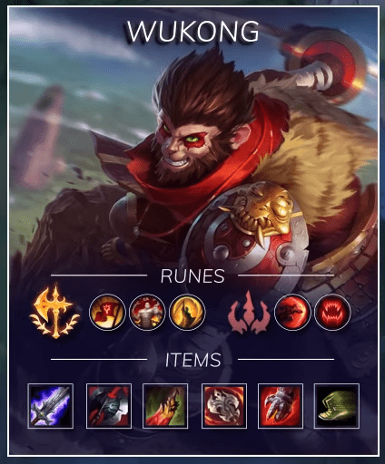 Half of Wukong's 'new' items have lifesteal capabilities