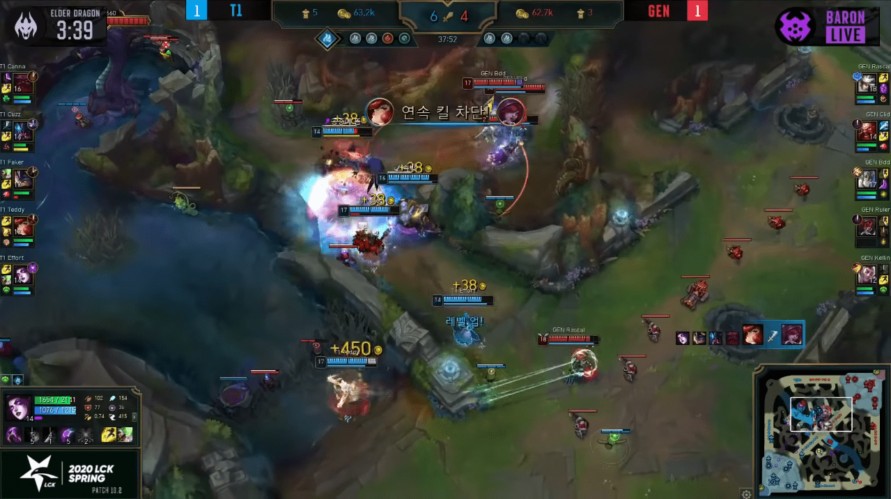 T1's ability to protect and support teammates is superior, as they can take down Ruler while also being able to protect Teddy right after