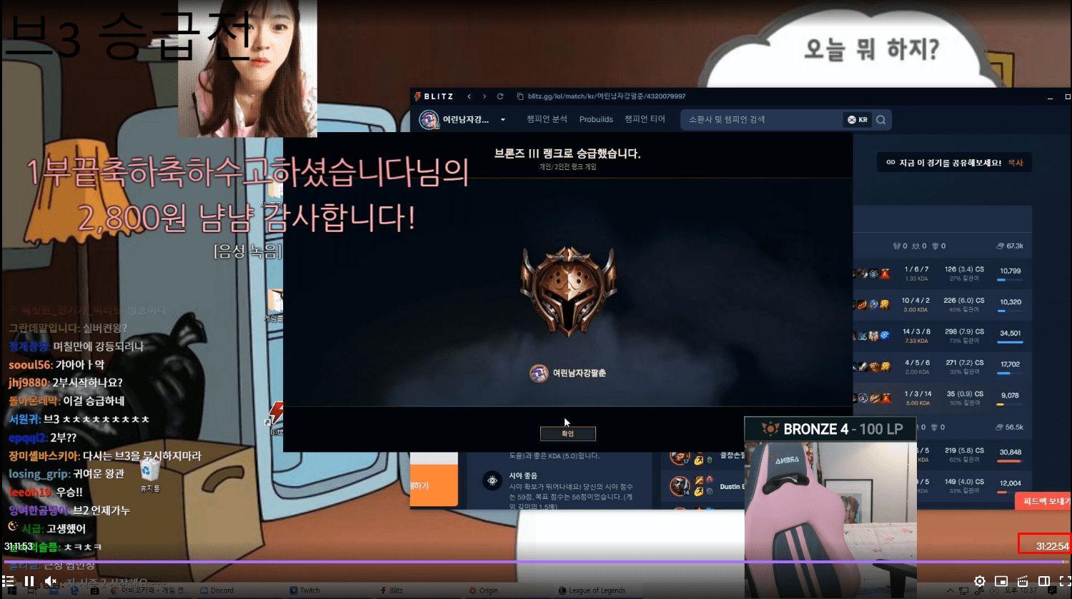 Later, Moonwol streamed for another session lasting over 31 hours and finally managed to reach Bronze III.