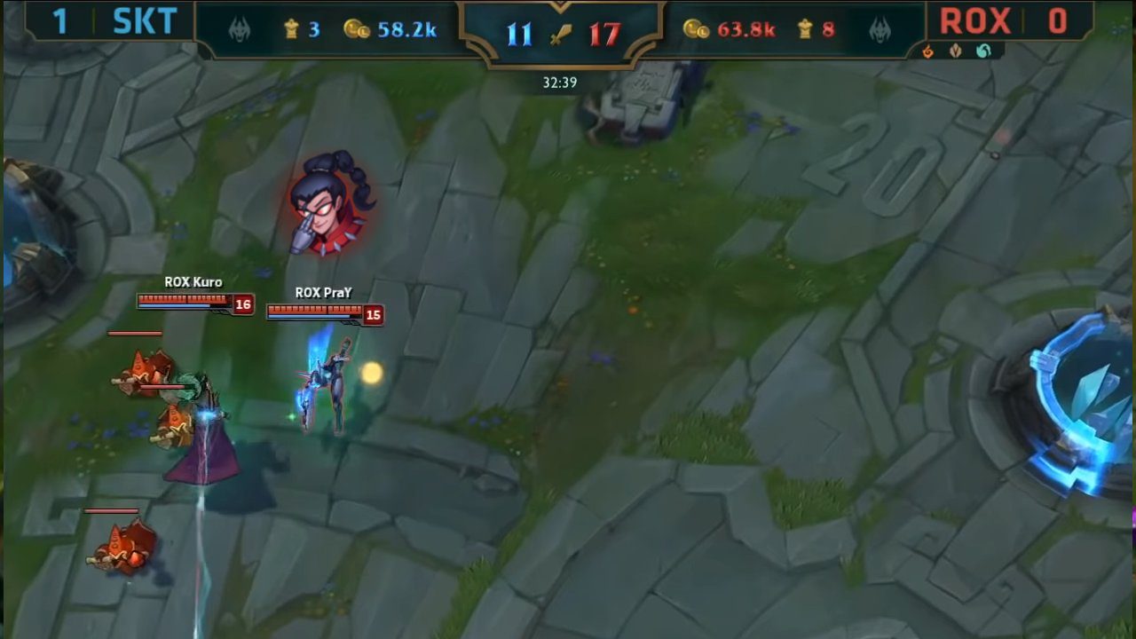 If you don't remember, this is the moment Pray shot the Arrow of Frost hitting Duke at Worlds 2016, and using an emote here would be perfect