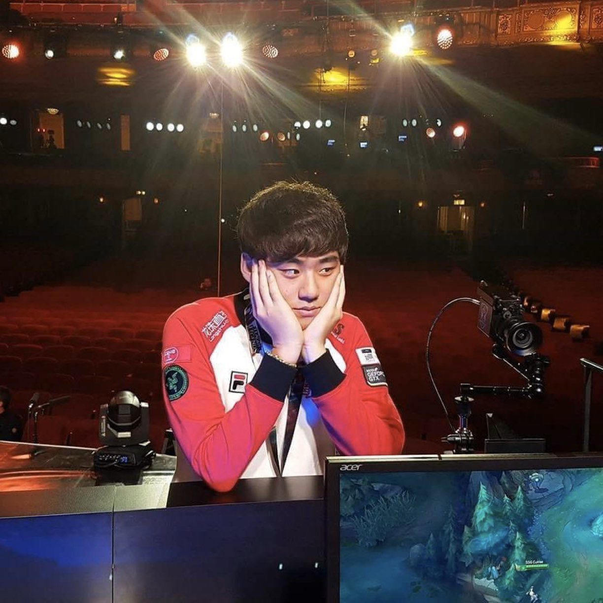 This image was likely taken after Bang and SKT won the LCK Spring 2016 Championship