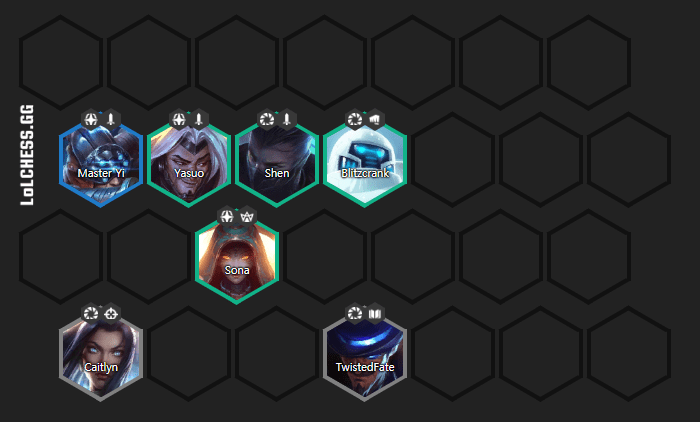 In the mid-game, you have many ways to maximize damage, but adding 4 Time Travelers with 3 Blade Masters is the best